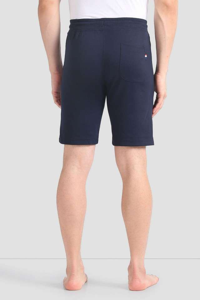 Solid-Cotton-Elastic-and-Drawstring-Men-s-Shorts