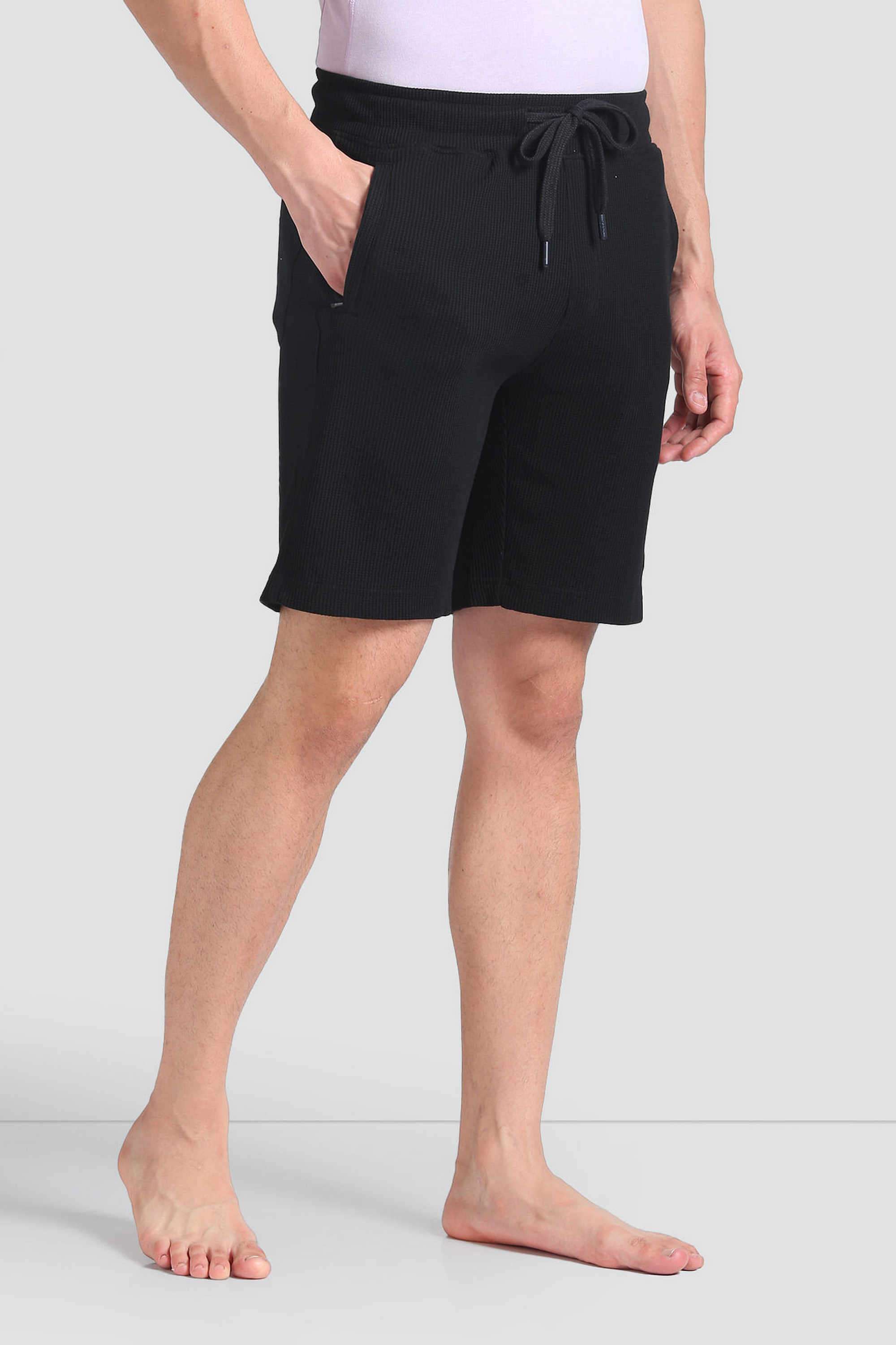 Solid-Blended-Fabric-Regular-fit-Men-s-Shorts