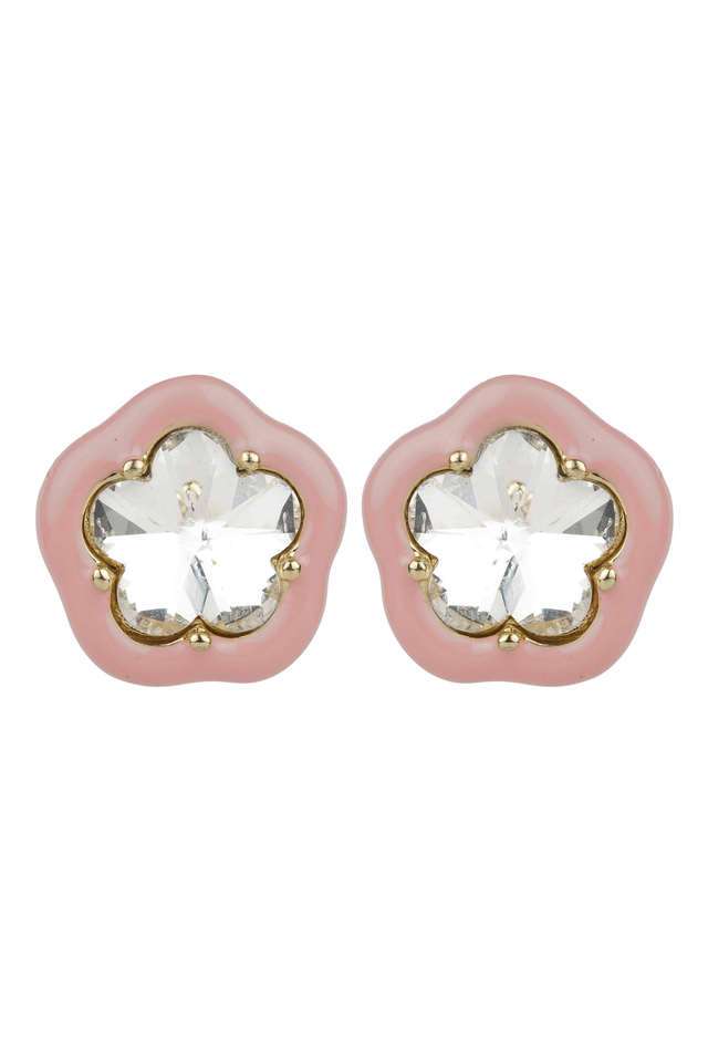 Stylish-Pink-Stud-Flower-Earrings
