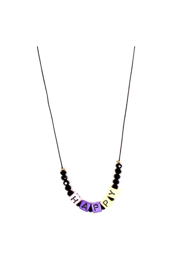 Multicolor-Happy-Lettered-Beads-Charm-Western-Necklace-For-Kids