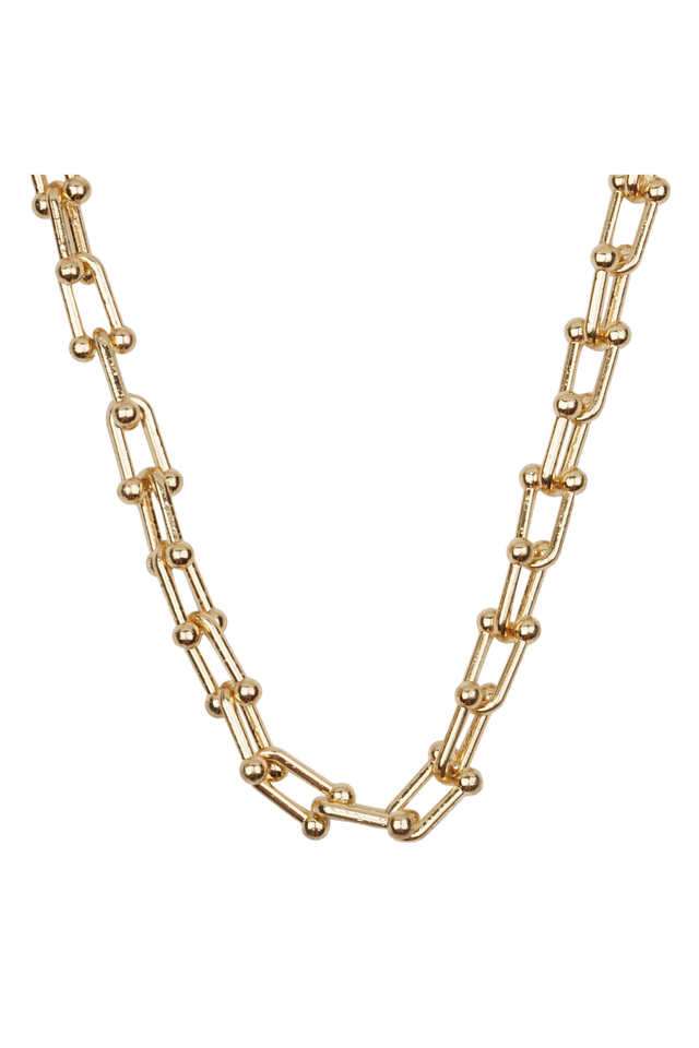 Gold-Toned-Statement-Chain -Secured-With-Lobster-Claw