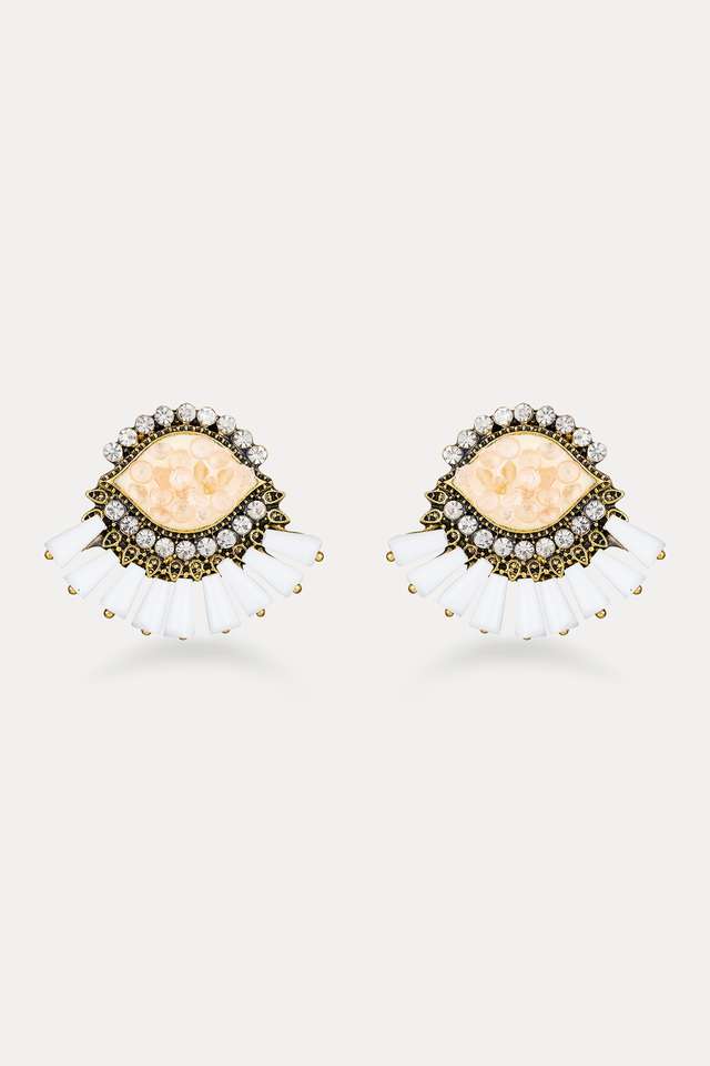 Stylish-Opal-Brass-Womens-Earrings