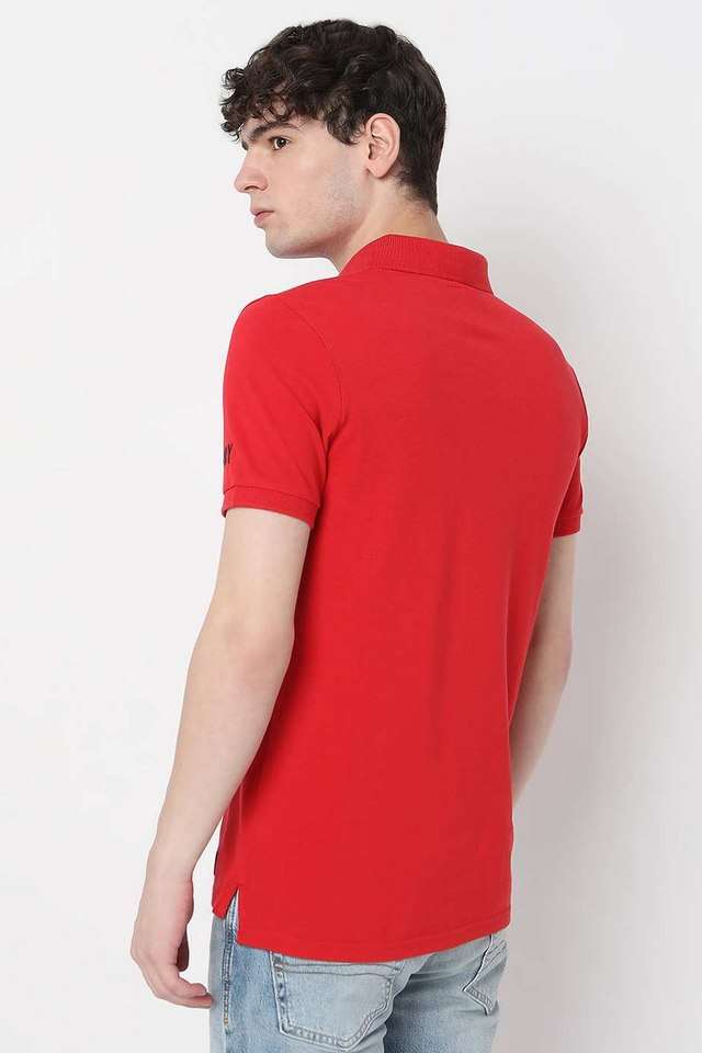 Solid-Cotton-Polo-Men-s-T-Shirt