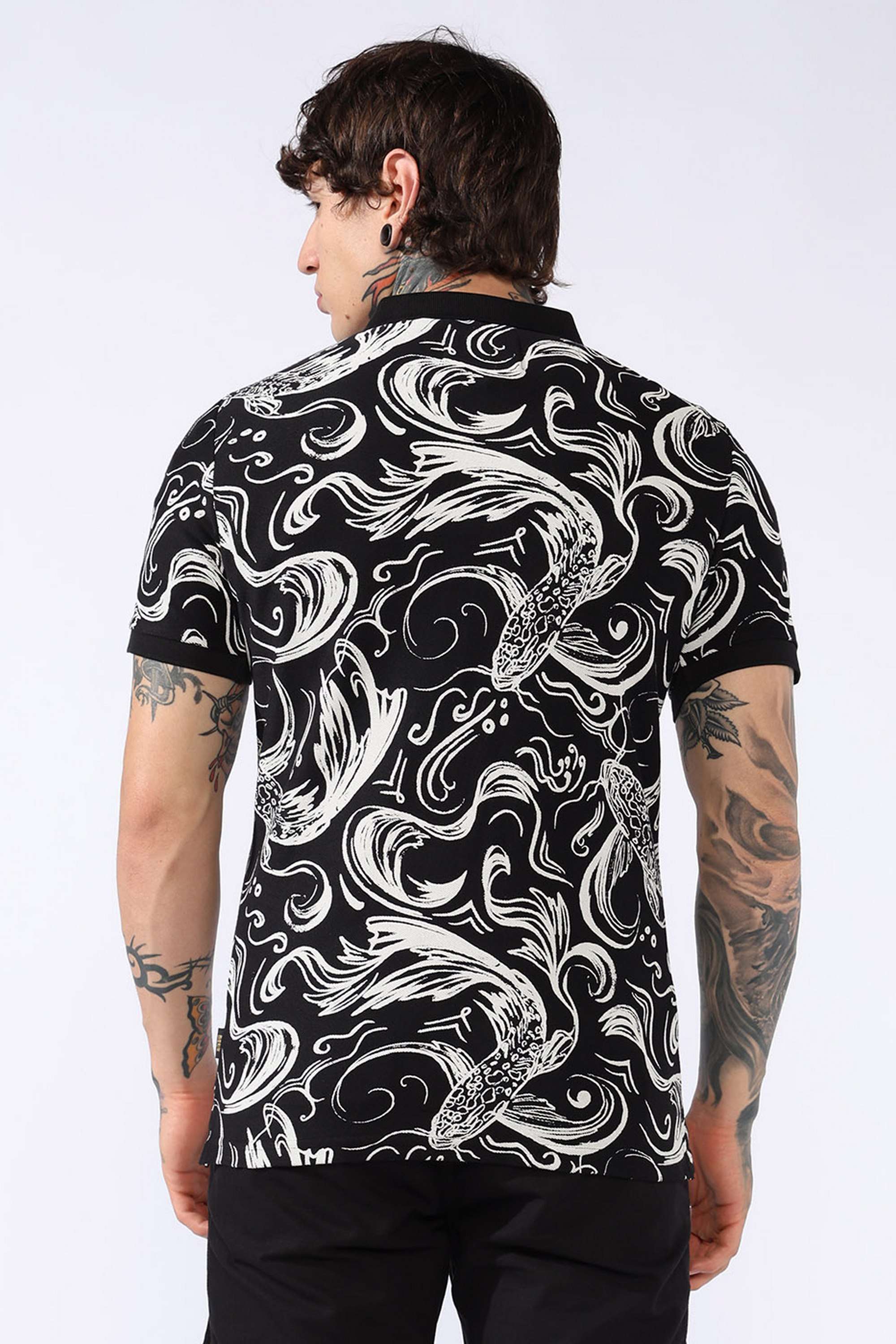 Printed-Cotton-Regular-Fit-Men-Polo-T-Shirt