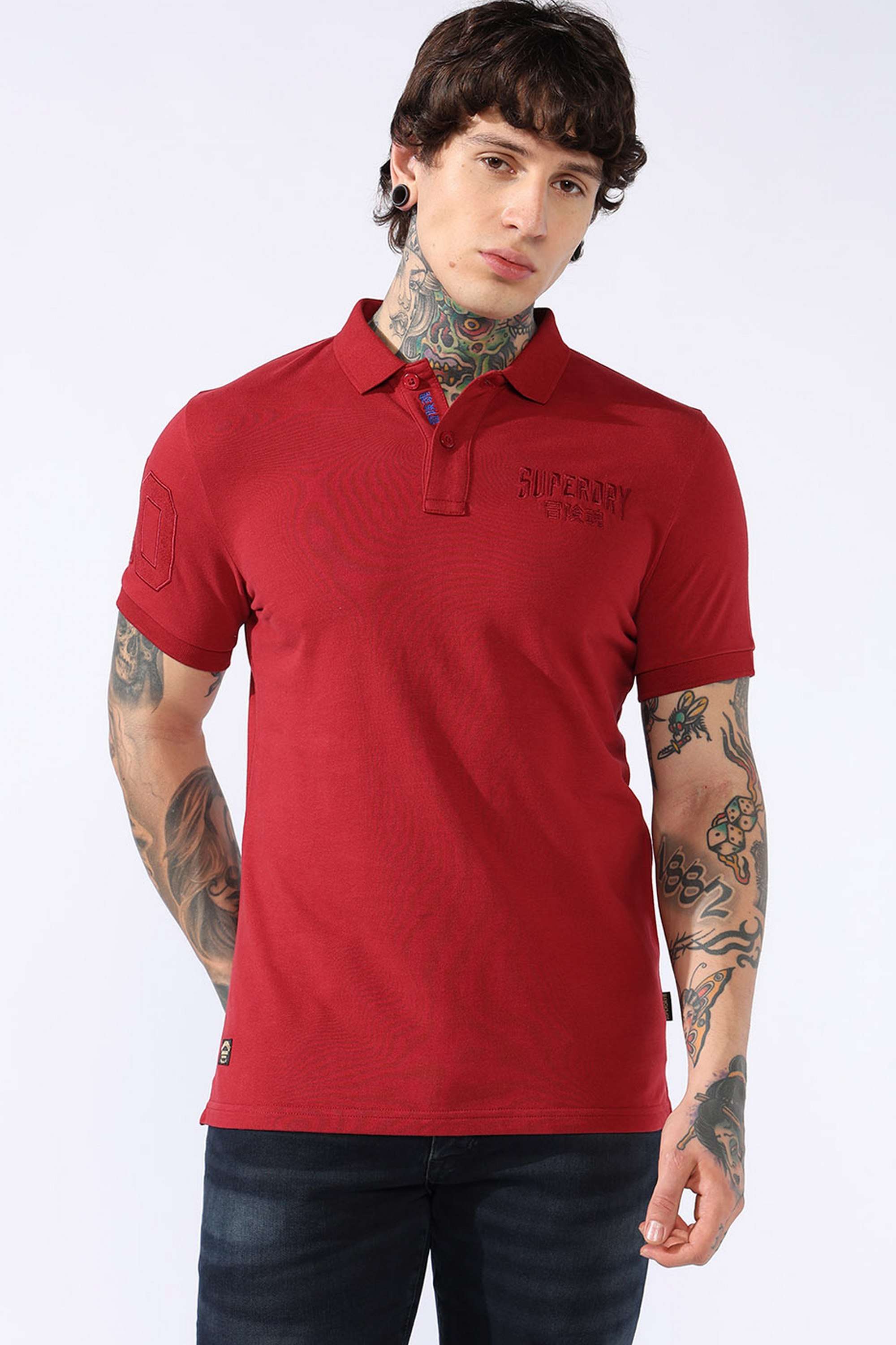 Solid-Cotton-Regular-Fit-Men-Polo-T-Shirt