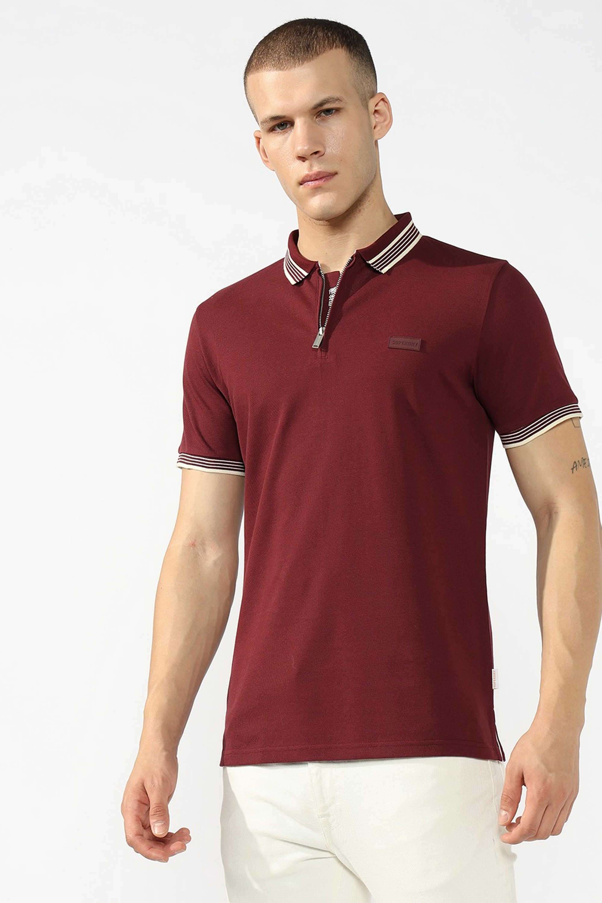 Solid-Cotton-Round-Neck-Men-s-T-Shirt