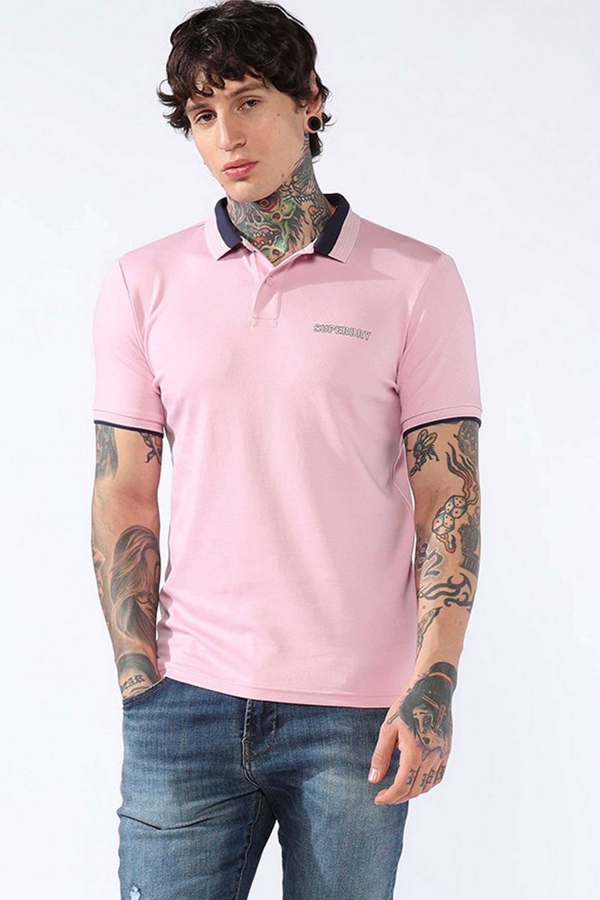 Solid-Cotton-Regular-Fit-Men-Polo-T-Shirt
