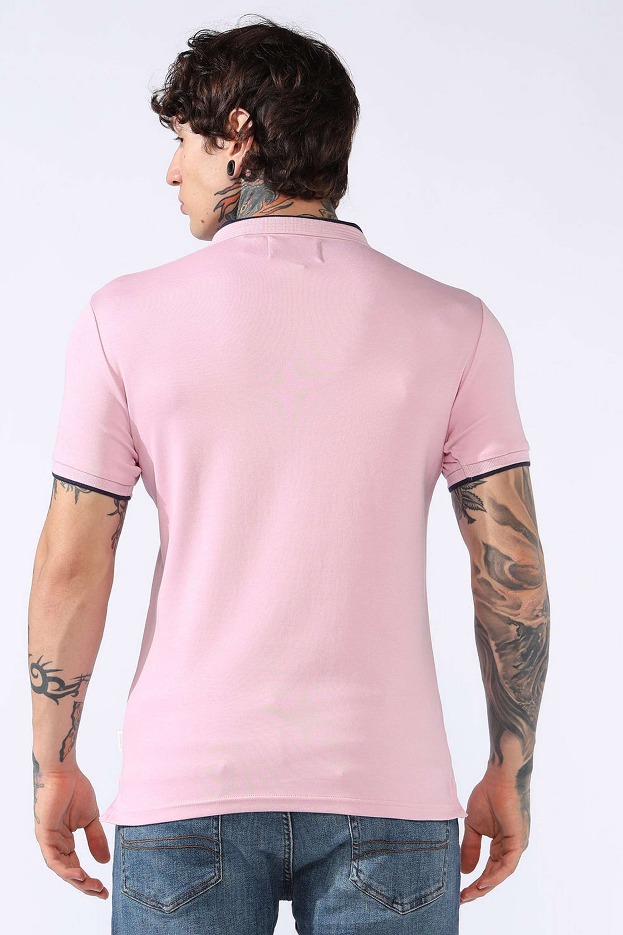 Solid-Cotton-Regular-Fit-Men-Polo-T-Shirt