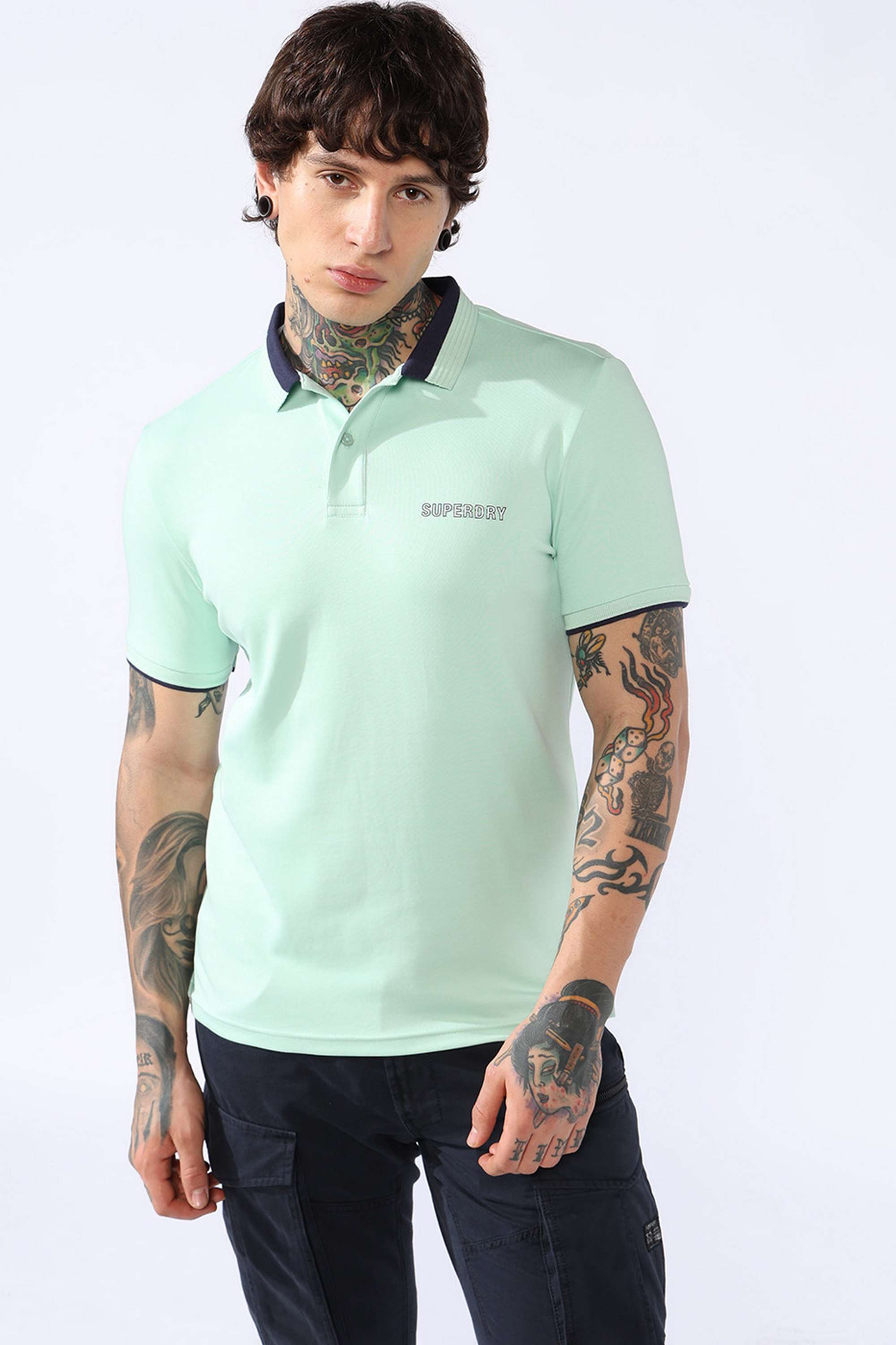 Solid-Cotton-Regular-Fit-Men-Polo-T-Shirt
