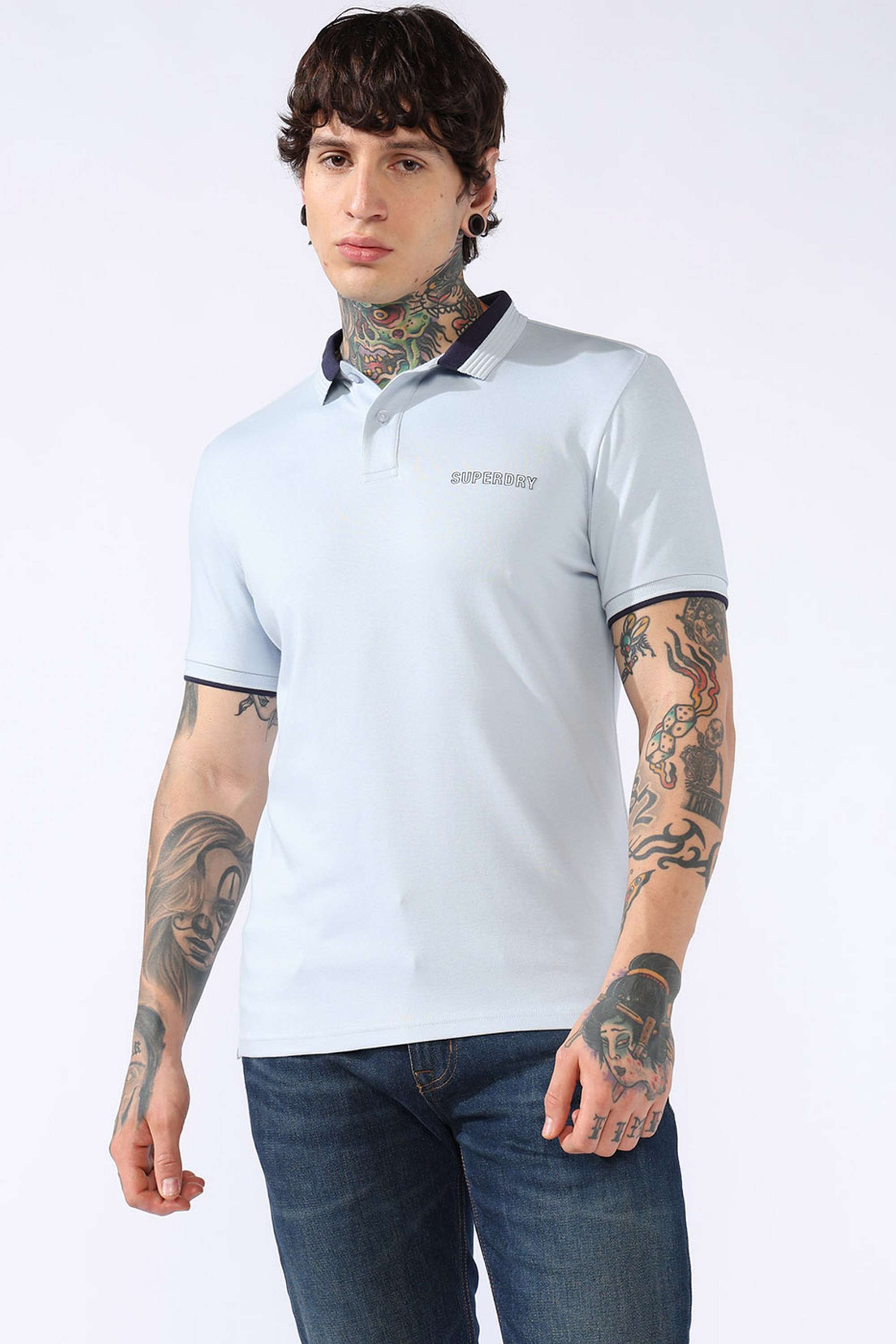 Solid-Cotton-Regular-Fit-Men-Polo-T-Shirt