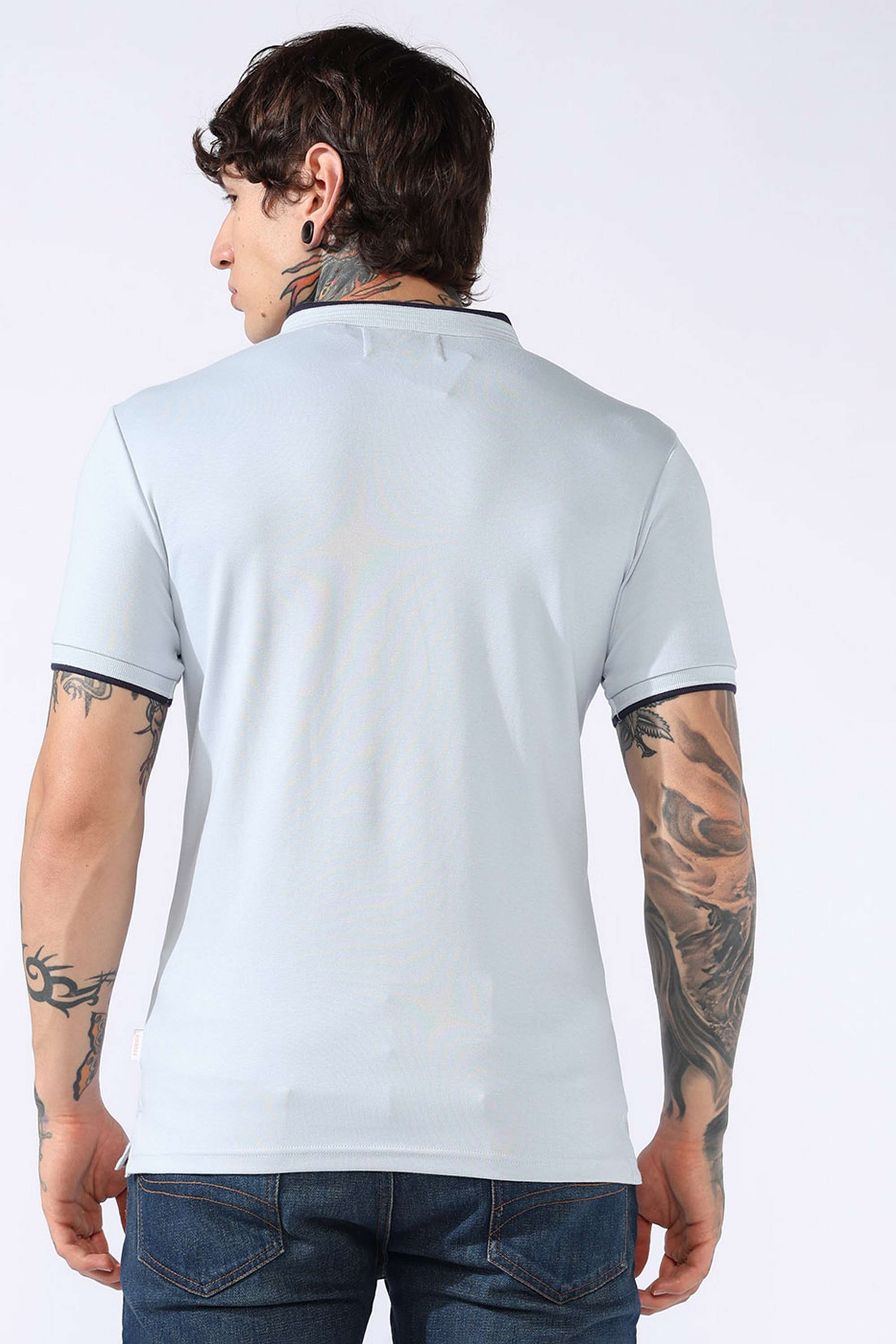 Solid-Cotton-Regular-Fit-Men-Polo-T-Shirt