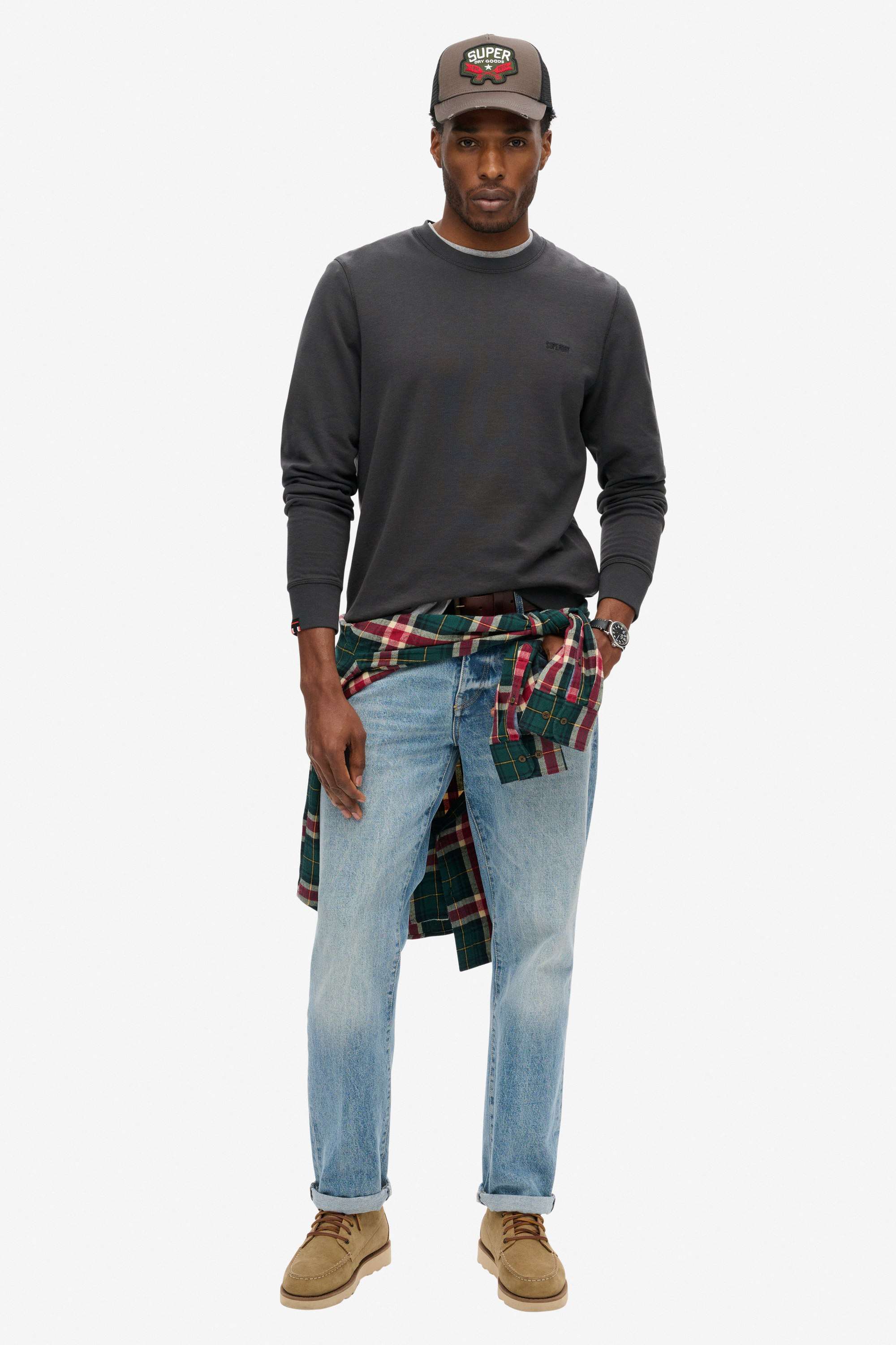 Solid-Polyester-Regular-Fit-Men-s-Sweatshirt