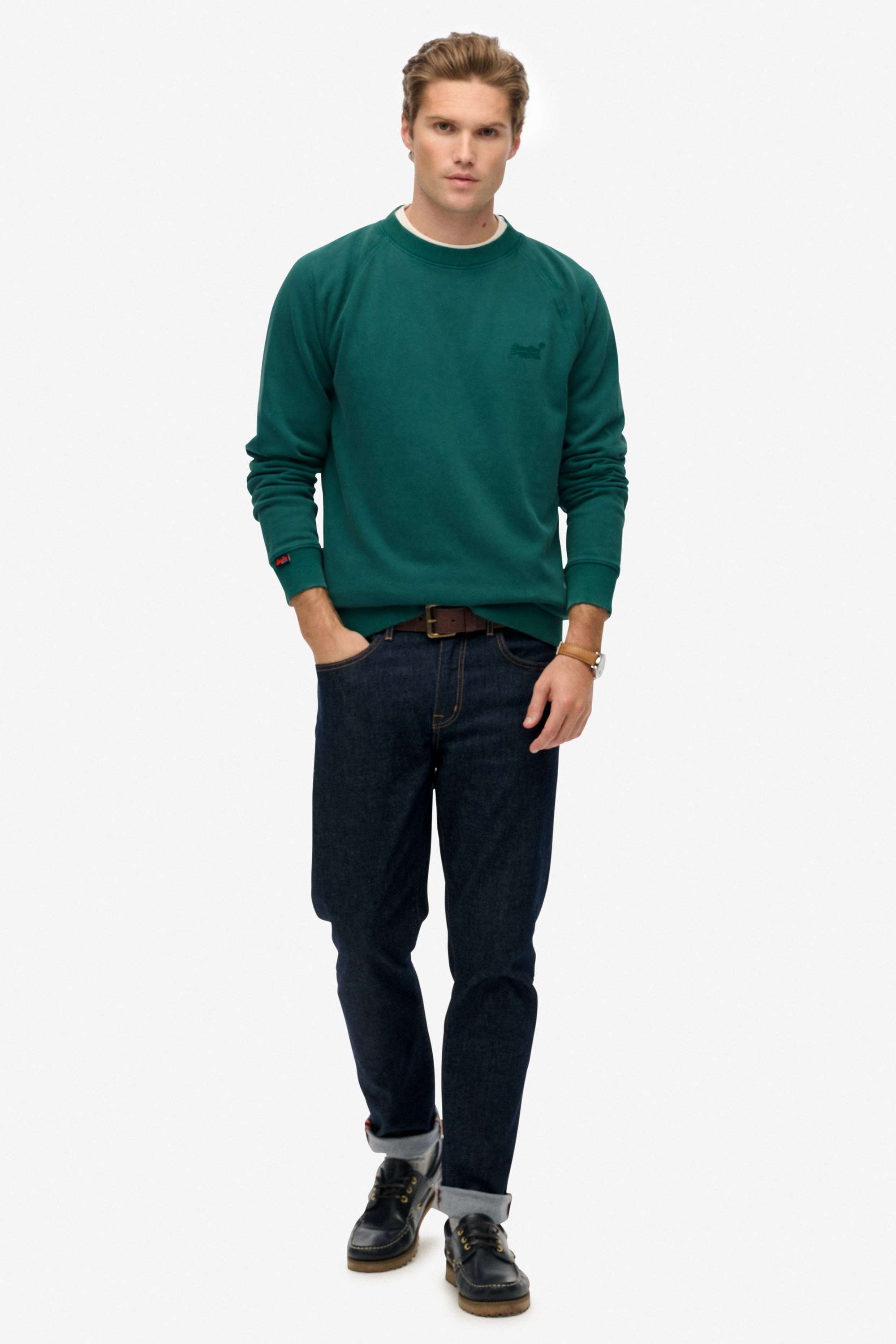 Polyester-Solid-Regular-Fit-Sweatshirt