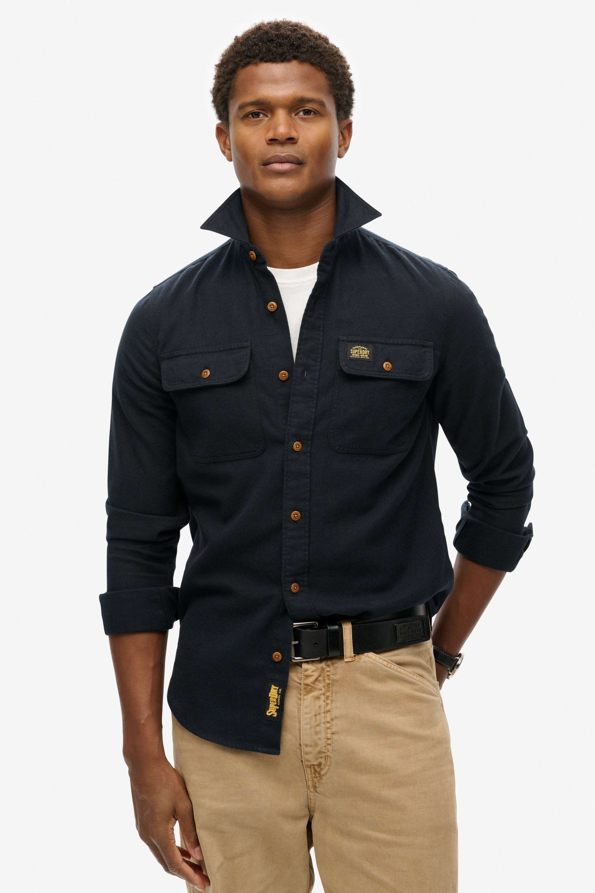 Solid-Cotton-Regular-Fit-Men-s-Shirt