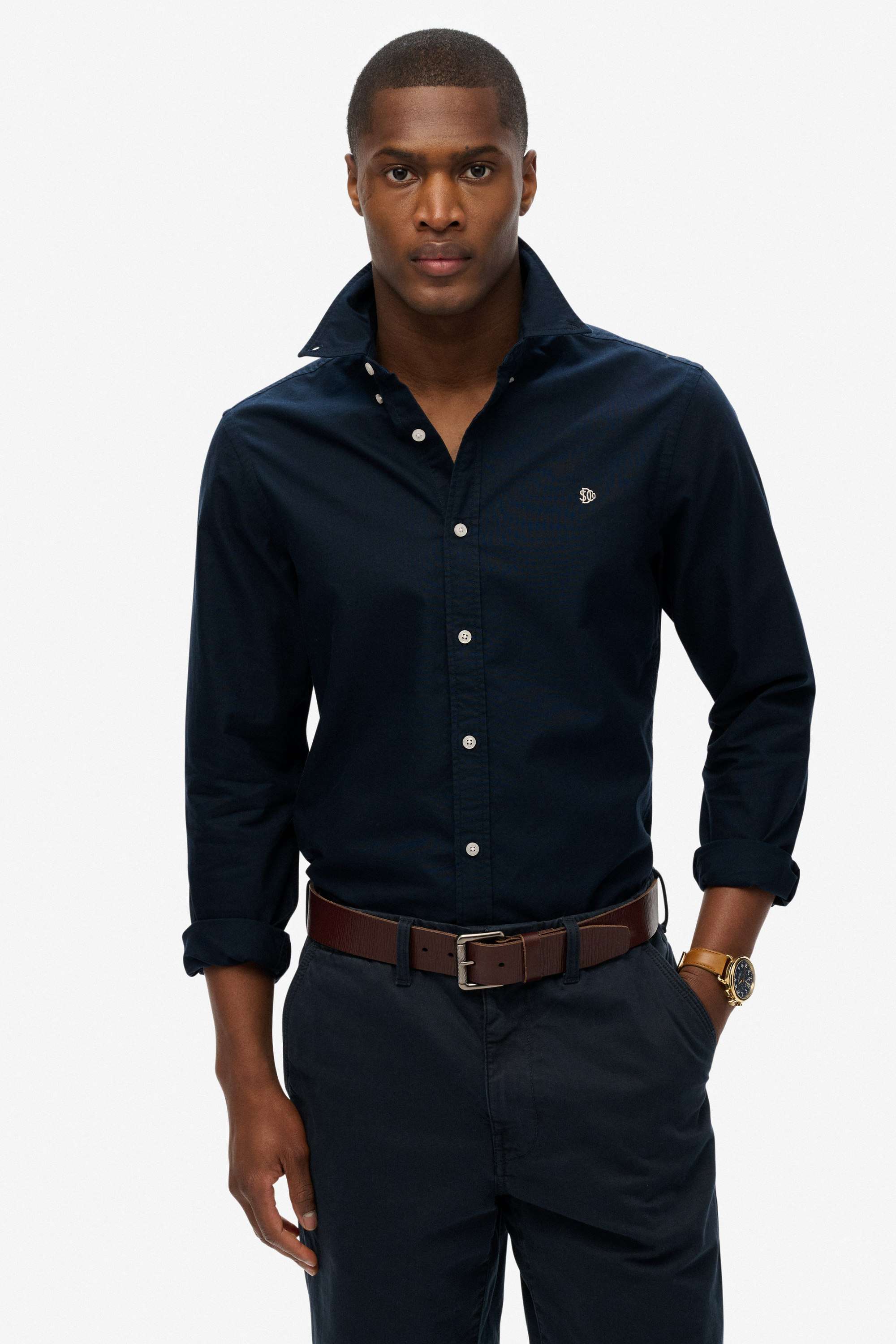 Solid-Cotton-Regular-Fit-Men-s-Shirt