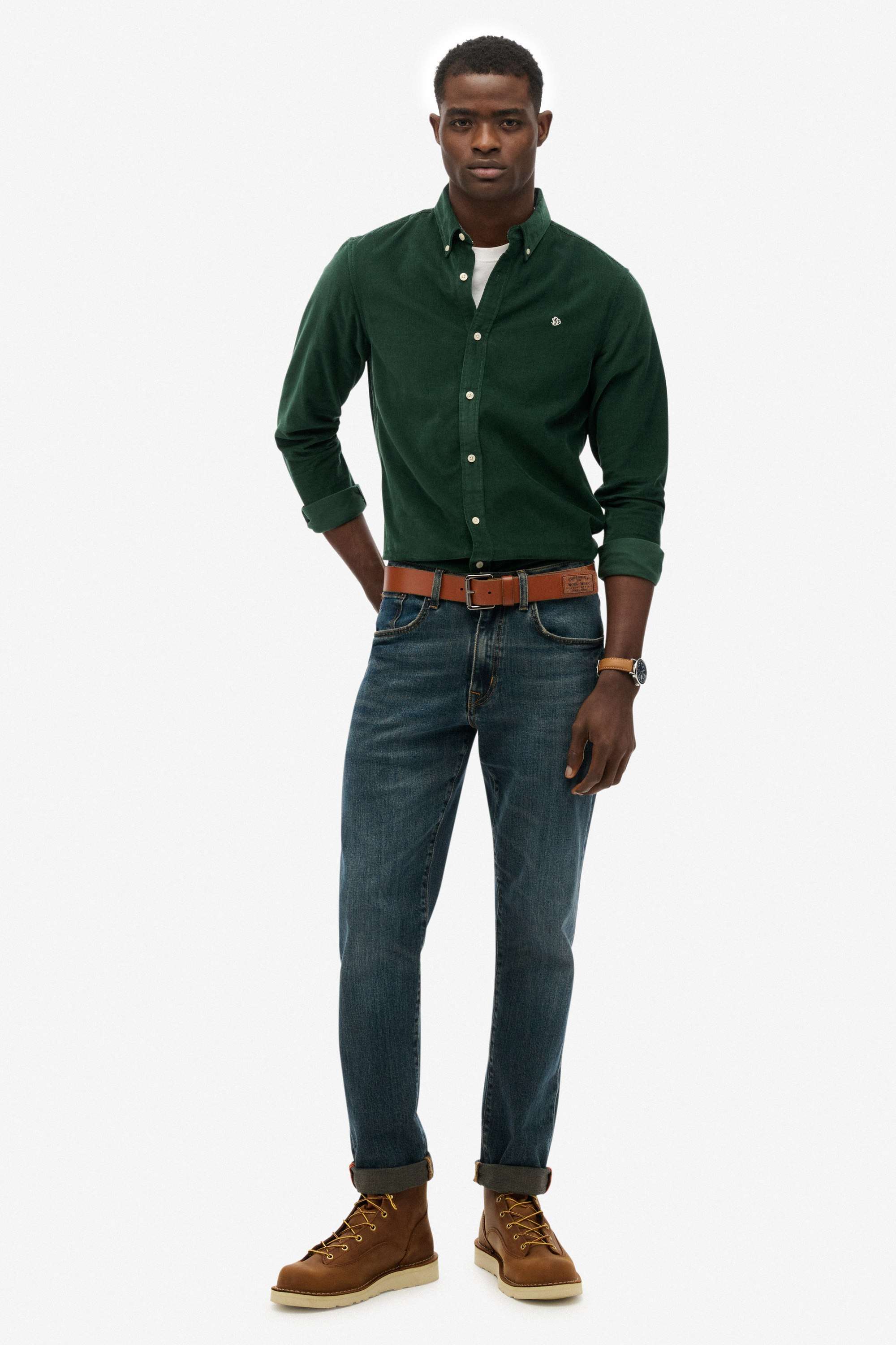 Solid-Cotton-Regular-Fit-Men-s-Shirt