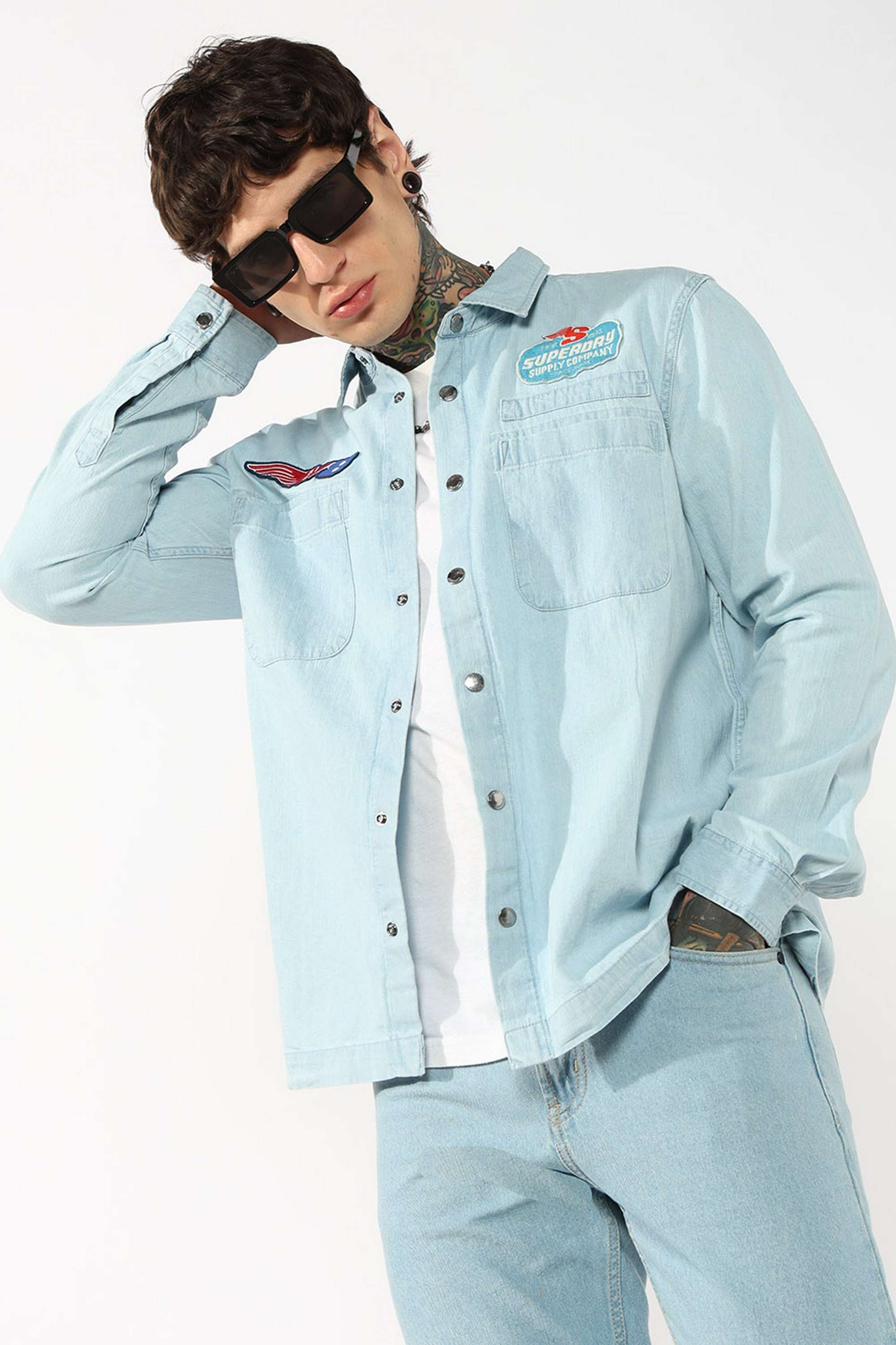 Solid-Cotton-Regular-Fit-Men-s-Casual-Shirt