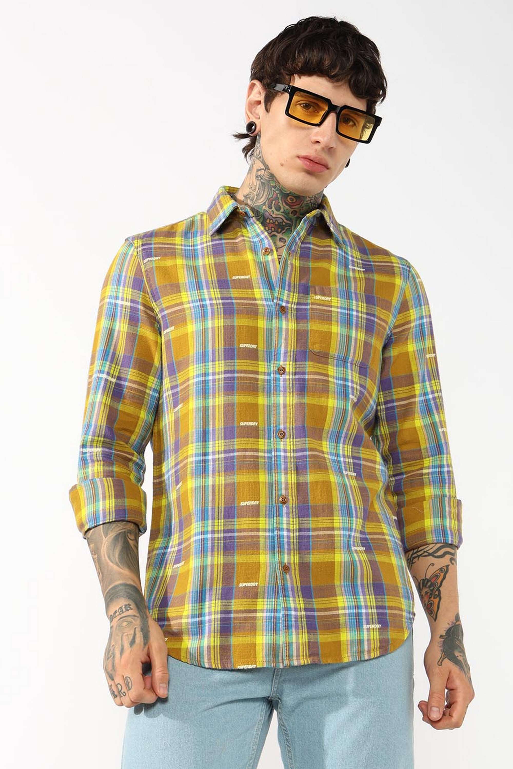 Checks-Cotton-Regular-Fit-Men-s-Casual-Shirt