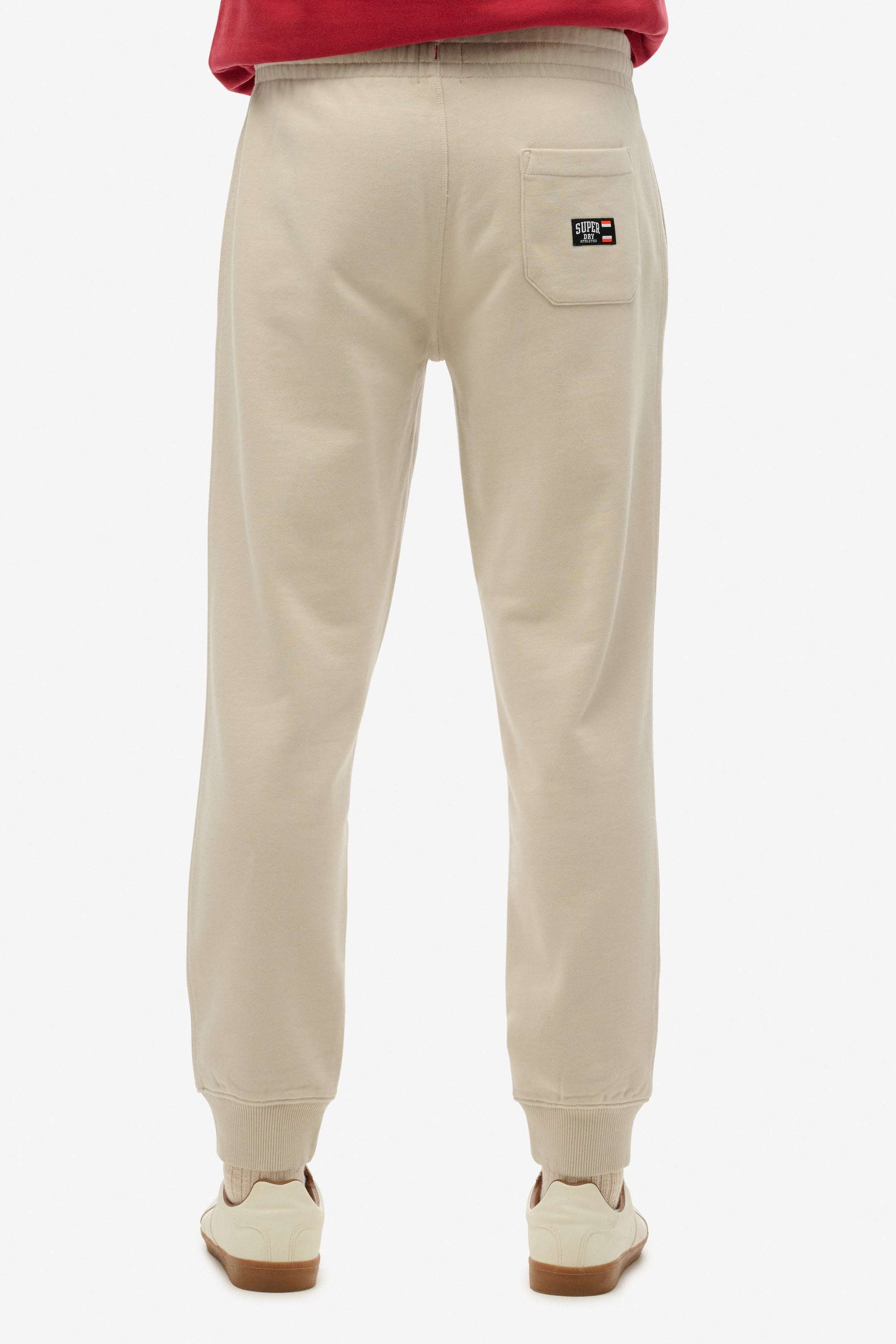 Buy Superdry Brown Solid Cotton Regular Fit Men's Track Pants