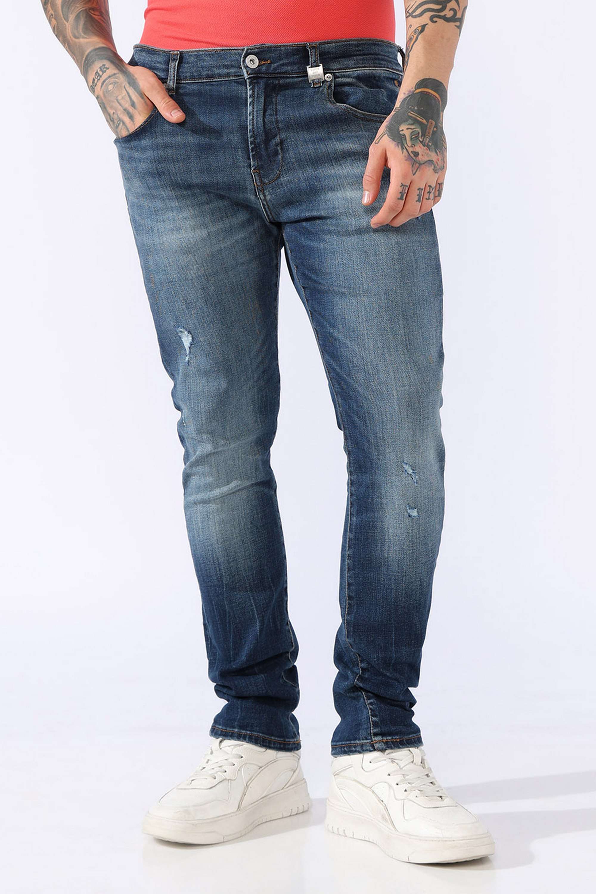 Solid-Cotton-Regular-Fit-Men-s-Jeans
