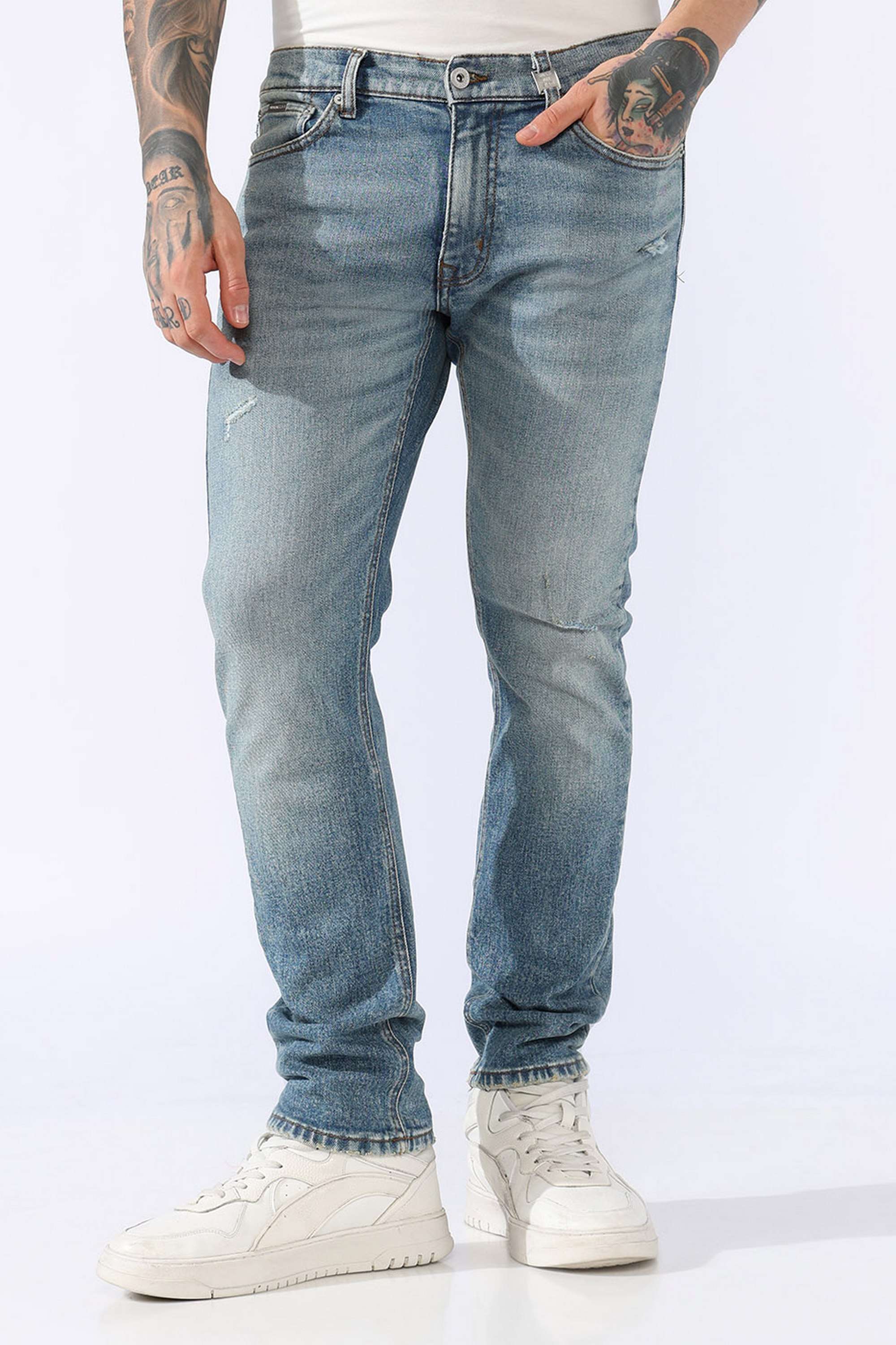 Solid-Cotton-Regular-Fit-Men-s-Jeans
