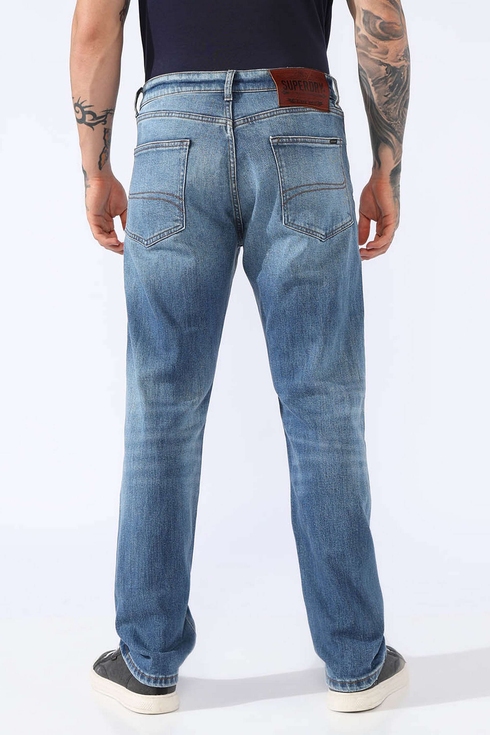 Solid-Cotton-Regular-Fit-Men-s-Jeans