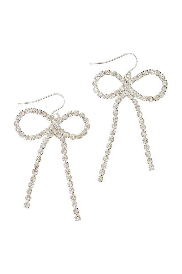 Women-s-Silver-Statement-Sparkle-Bow-Earrings