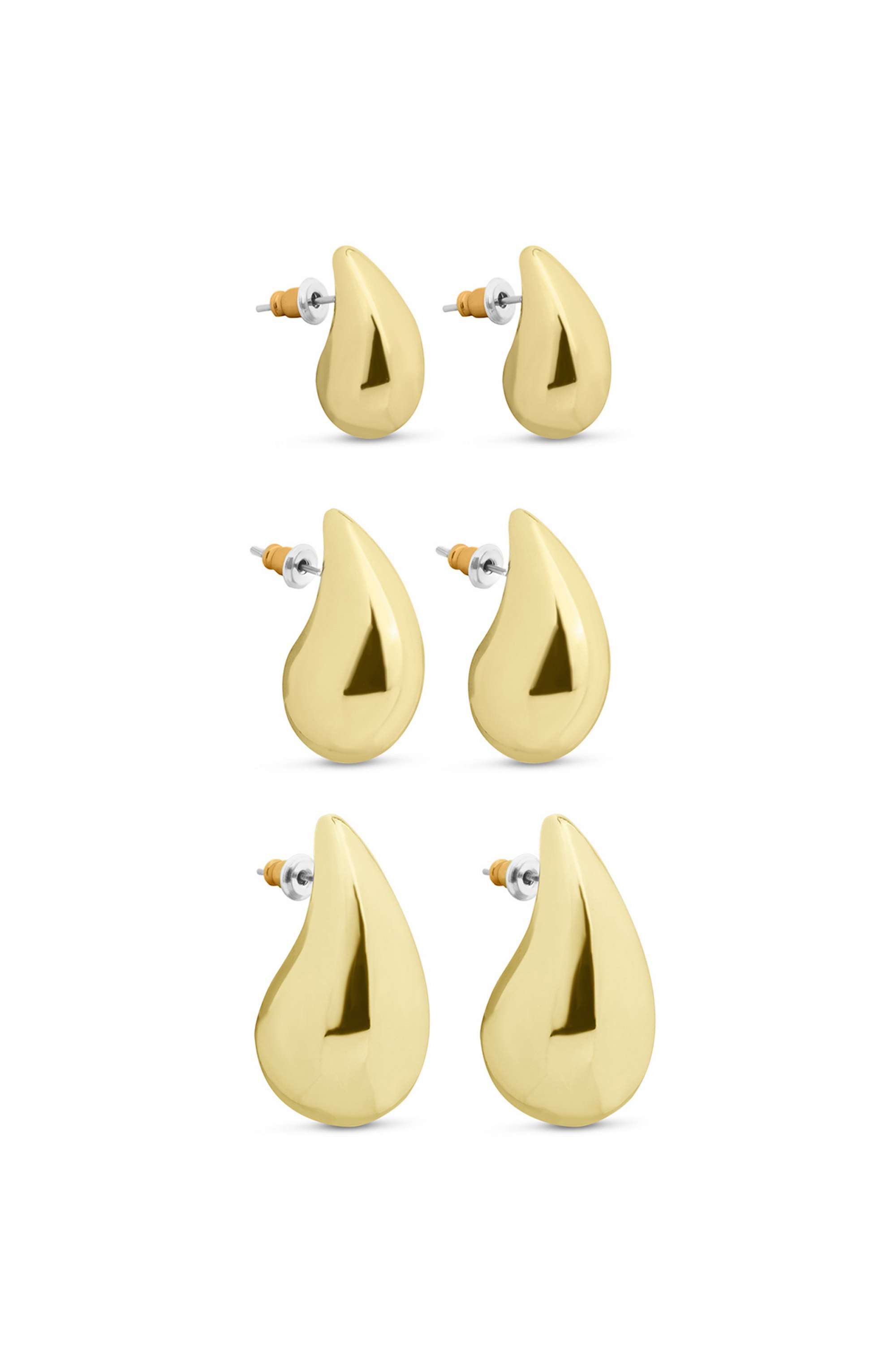 Women-Gold-Drop-Curve-Earrings