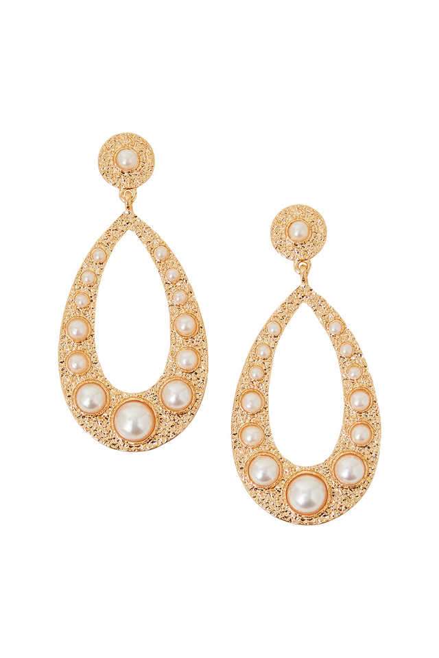 Gold-Large-Pearl-Teardrop-Earrings