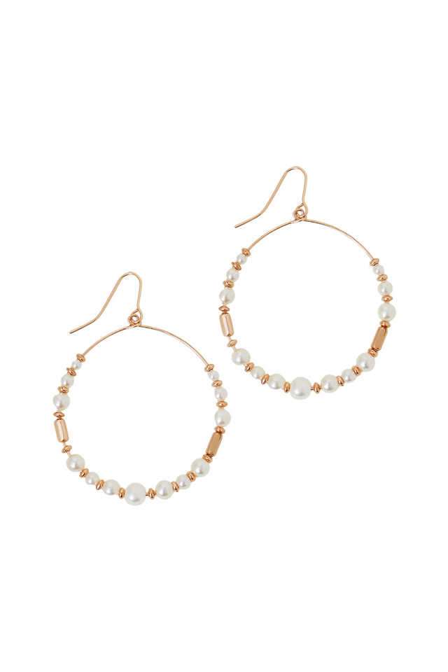 Gold-Large-Pearl-Beaded-Hoop-Earrings