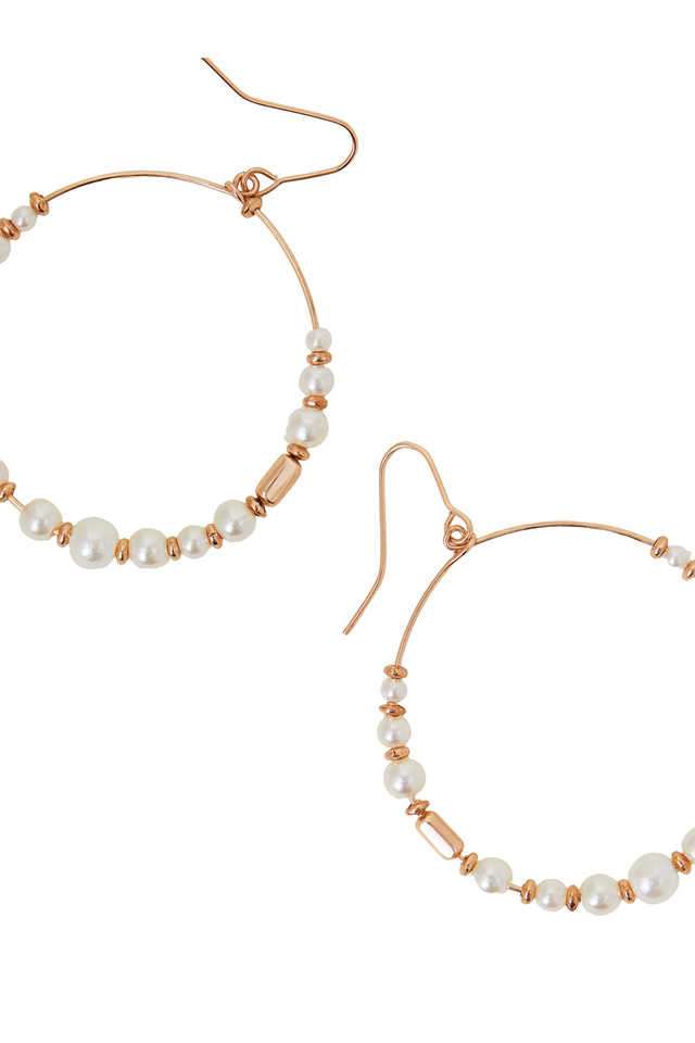 Gold-Large-Pearl-Beaded-Hoop-Earrings