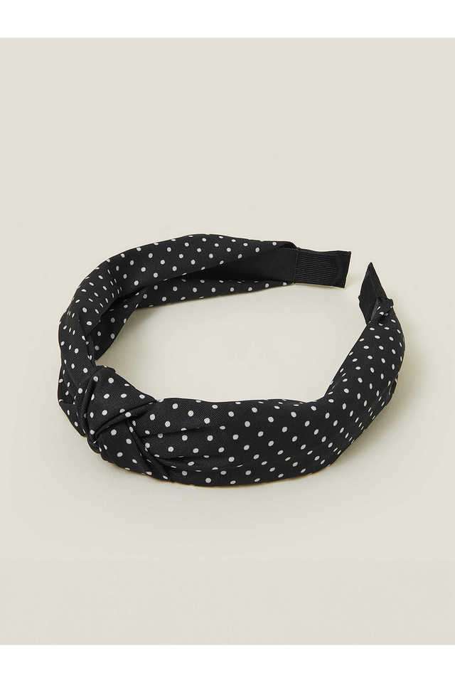 Black-White-Polka-Dot-Knot-Headband