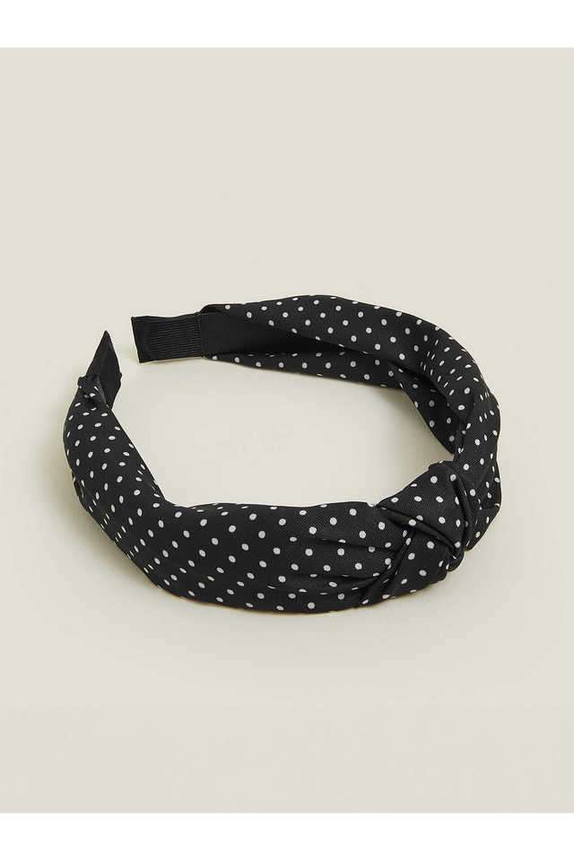 Black-White-Polka-Dot-Knot-Headband