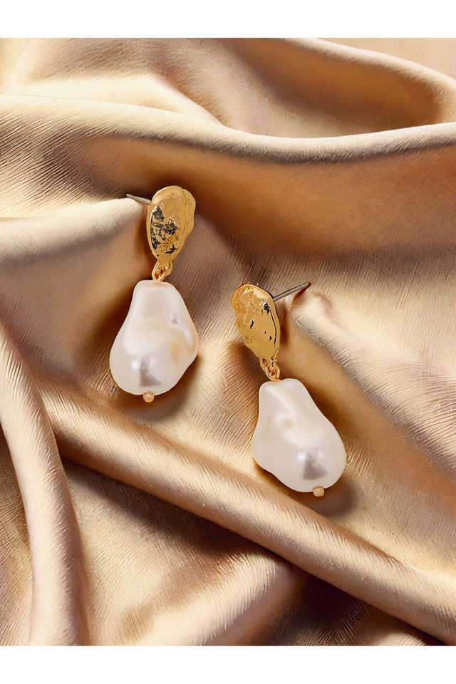 Organic-Pearlgold-Drop-Earrings