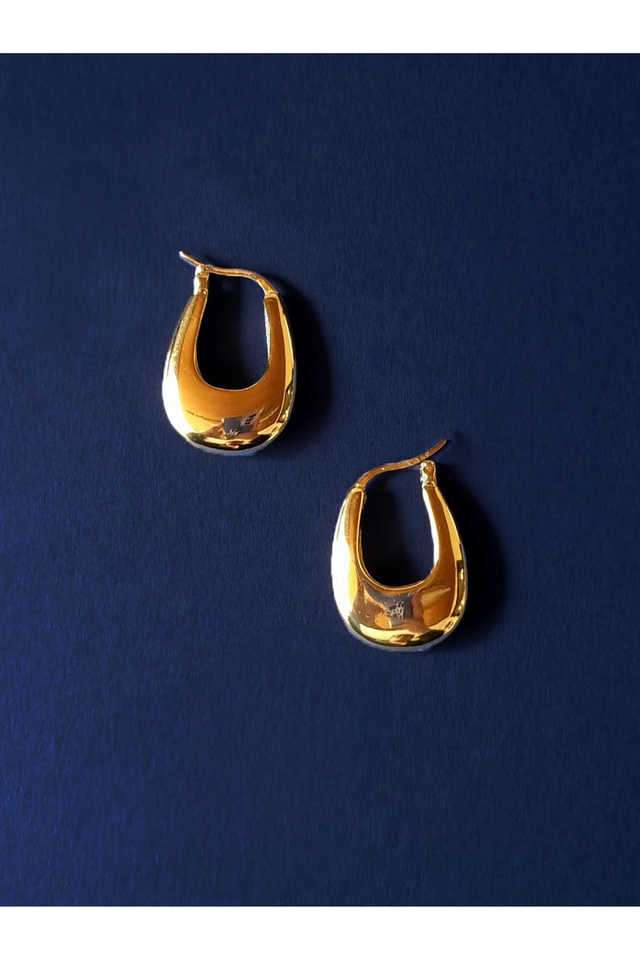 14K-Real-Gold-Plated-Horseshoe-Hoop-Earrings