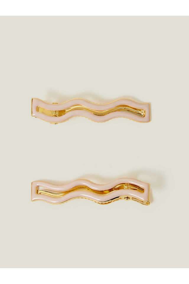 Pink-Resin-Wiggle-Snap-Hair-Clip-Set-Of-2