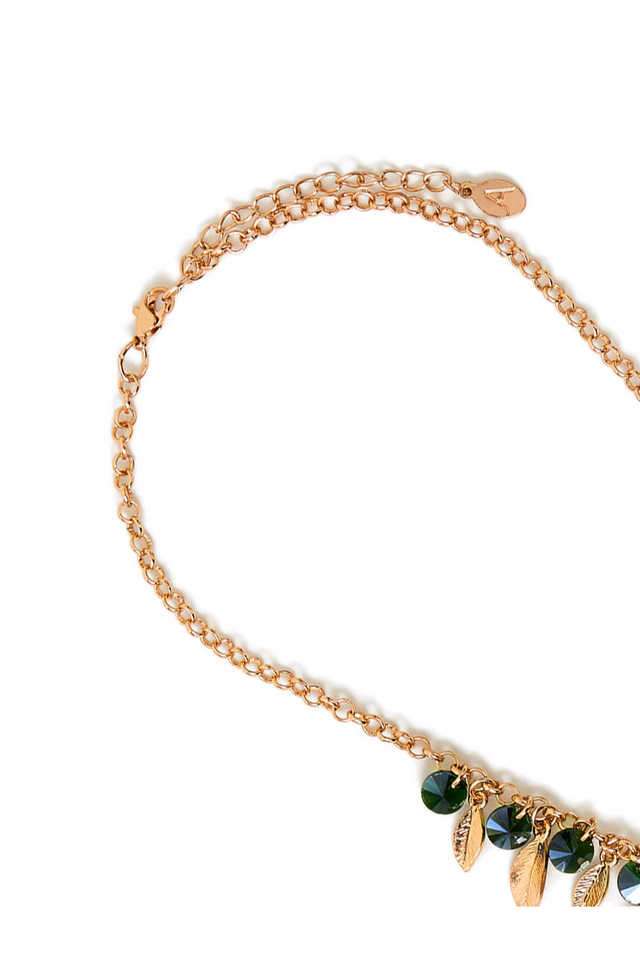 Leaf-And-Geam-Necklace