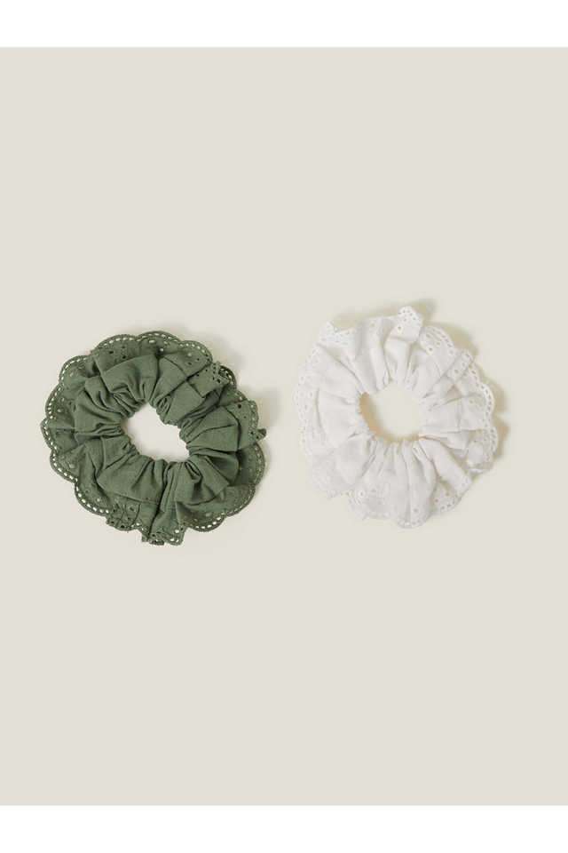 Multi-Mix-Broderie-Hair-Scrunchies-Set-Of-2