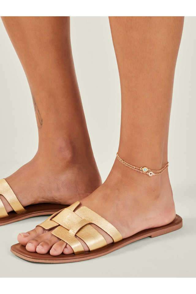 Gold-Sun-Tassel-Anklets-Pack-Of-3