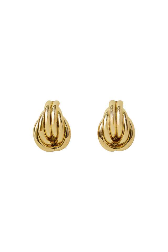 Gold-Twist-Knot-Drop-Earrings