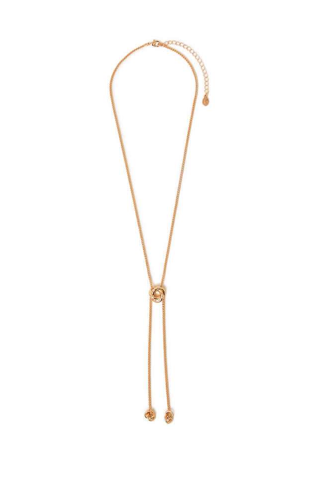 Gold-Knot-Y-Long-Necklace