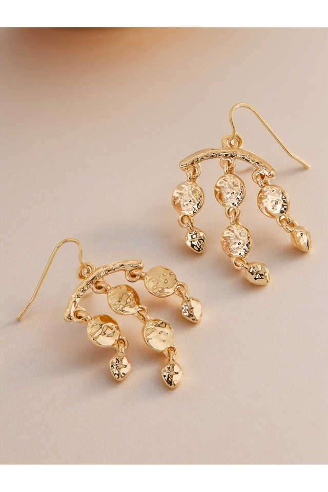 Textured-Chandelier-Drop-Earrings
