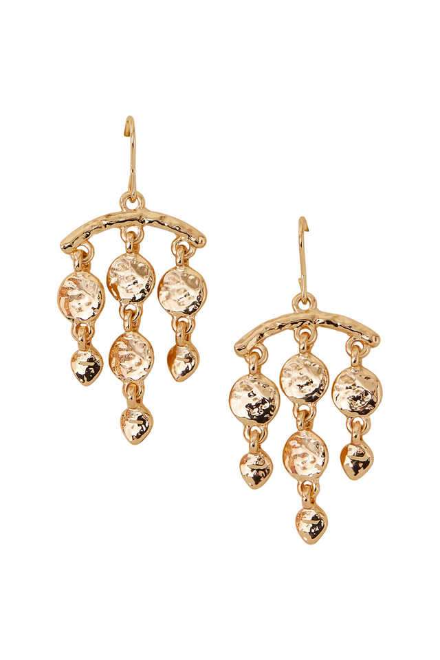Textured-Chandelier-Drop-Earrings