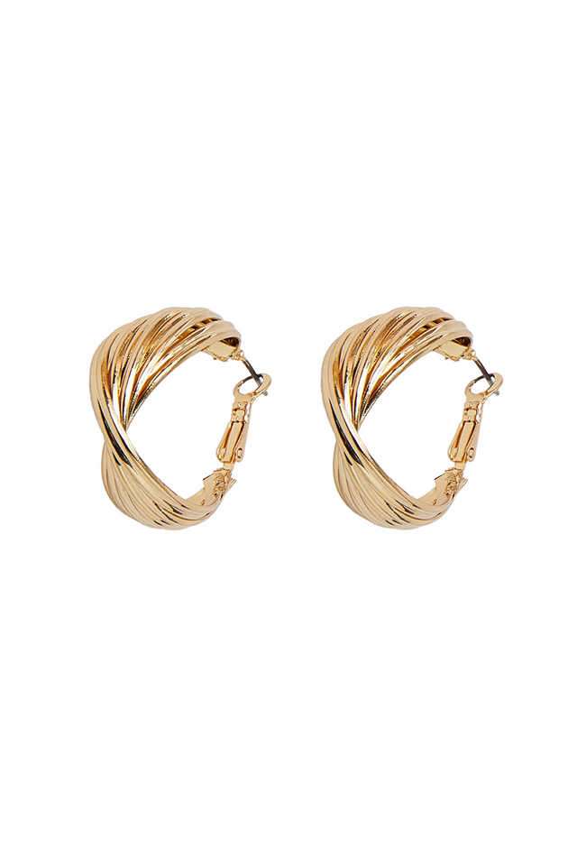 Twisted-Ridge-Hoop-Earrings