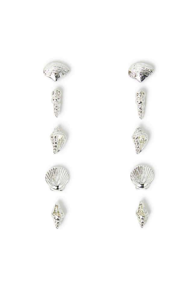 Silver-Seashell-Stud-Earrings