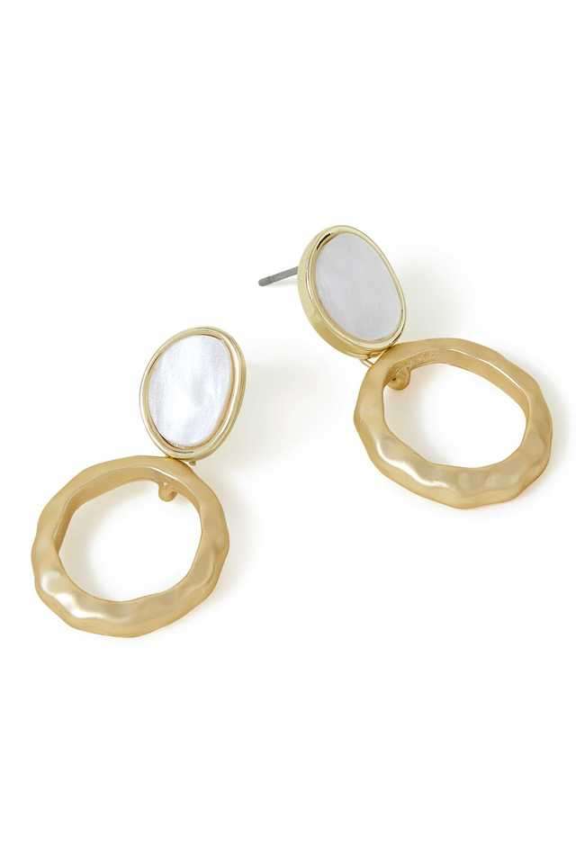 Women-s-Brushed-Metal-Tiny-Doorknocker-Earrings