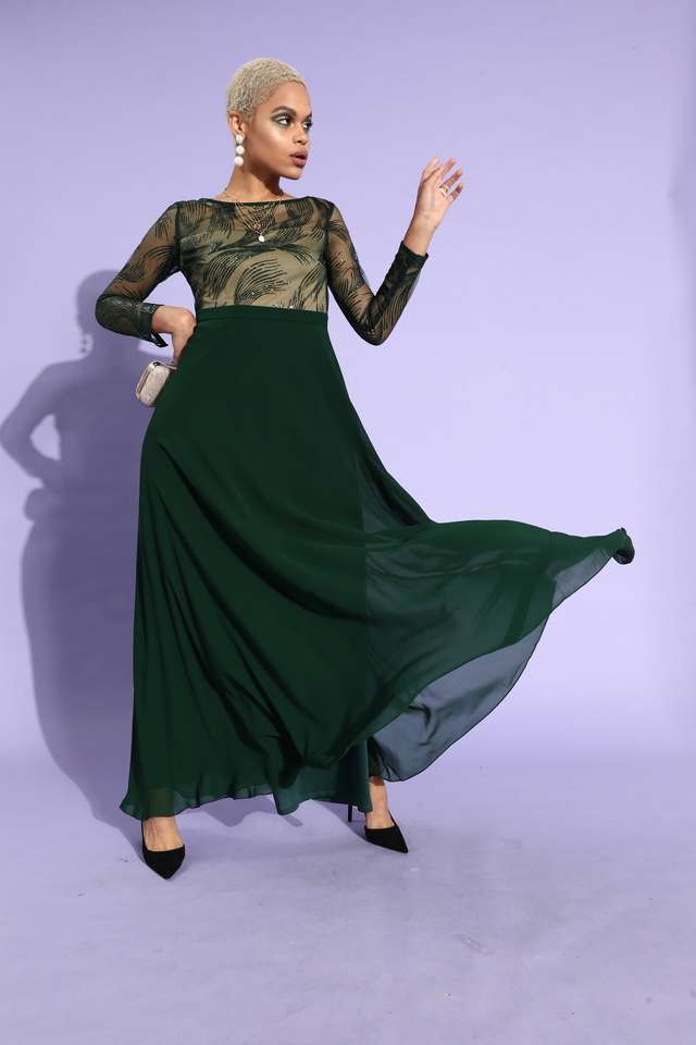 miss chase Solid Boat Neck Polyester Women Dress-picture-22