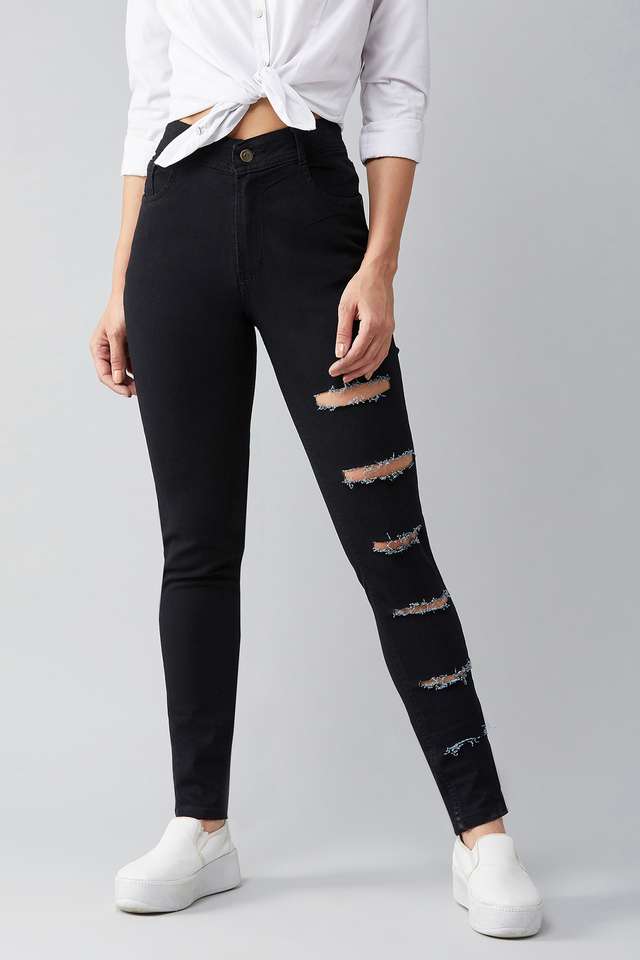 miss chase Heavy Wash Denim Slim Fit Women's Jeans-picture-18