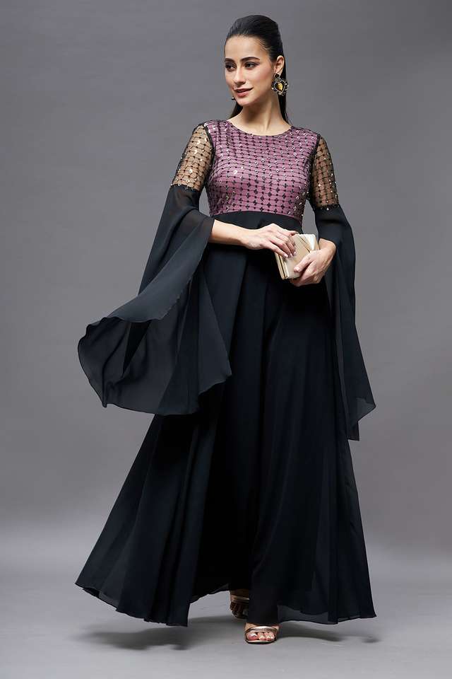 miss chase Embellished Round Neck Polyester Women Dress-picture-25