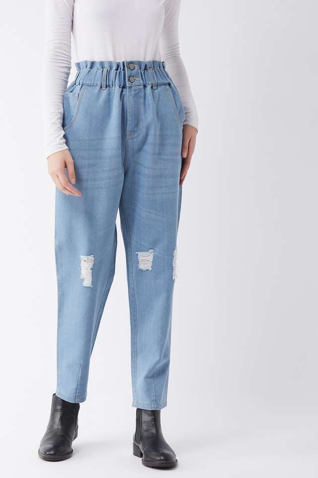 miss chase Acid Wash Denim Relaxed Fit Women's Jeans-picture-33